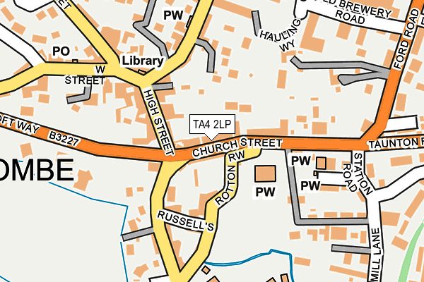 TA4 2LP map - OS OpenMap – Local (Ordnance Survey)