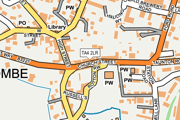 TA4 2LR map - OS OpenMap – Local (Ordnance Survey)