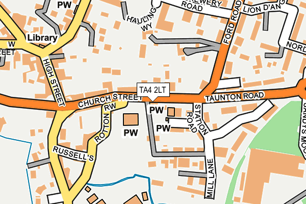 TA4 2LT map - OS OpenMap – Local (Ordnance Survey)