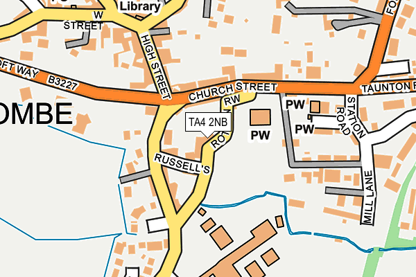 TA4 2NB map - OS OpenMap – Local (Ordnance Survey)