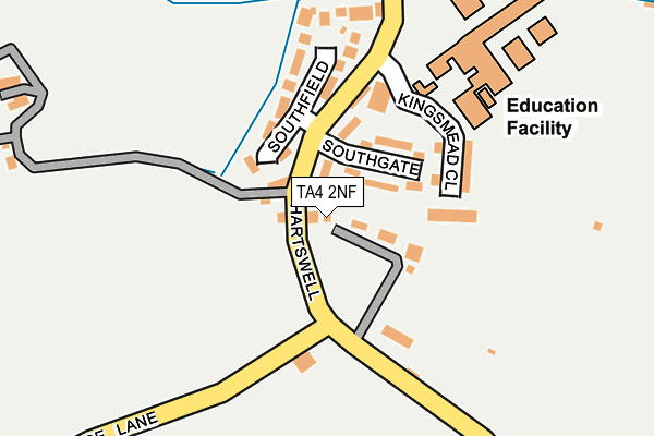 TA4 2NF map - OS OpenMap – Local (Ordnance Survey)