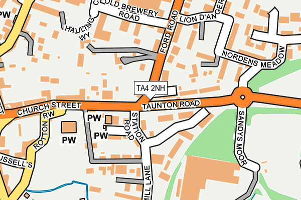 TA4 2NH map - OS OpenMap – Local (Ordnance Survey)