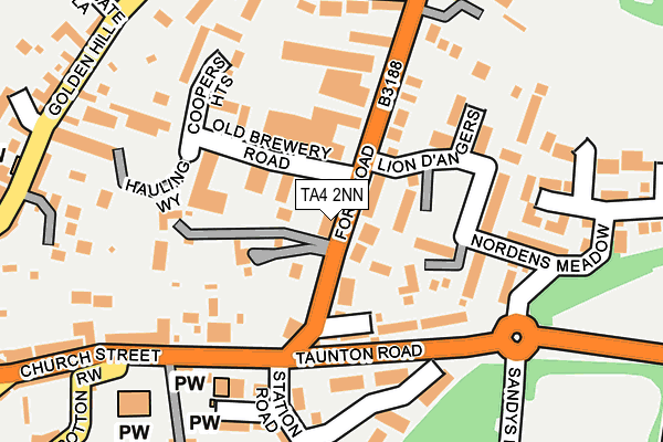 TA4 2NN map - OS OpenMap – Local (Ordnance Survey)