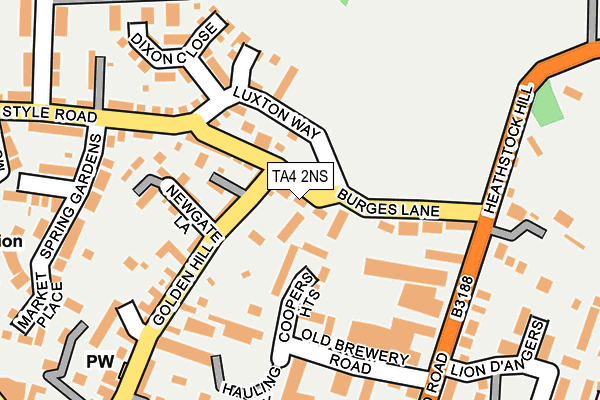 TA4 2NS map - OS OpenMap – Local (Ordnance Survey)