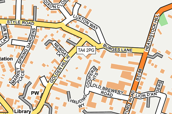 TA4 2PG map - OS OpenMap – Local (Ordnance Survey)
