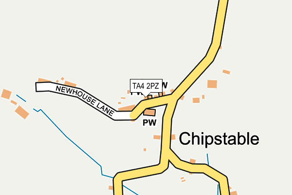 TA4 2PZ map - OS OpenMap – Local (Ordnance Survey)