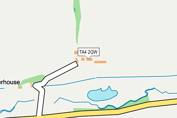 TA4 2QW map - OS OpenMap – Local (Ordnance Survey)