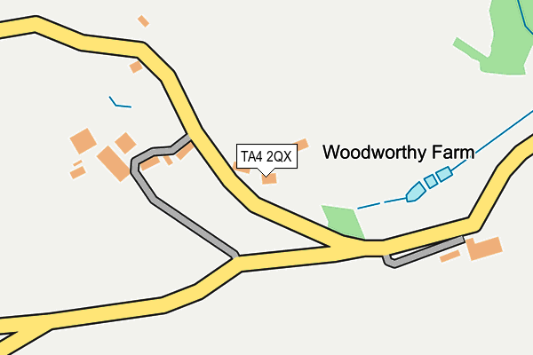TA4 2QX map - OS OpenMap – Local (Ordnance Survey)