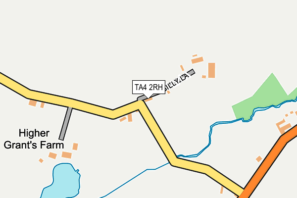 TA4 2RH map - OS OpenMap – Local (Ordnance Survey)