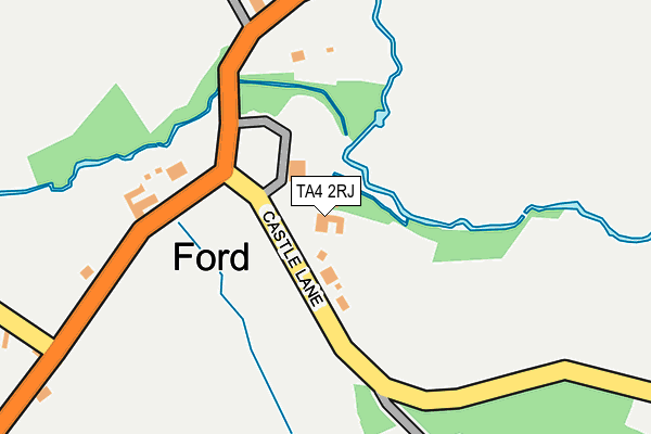 TA4 2RJ map - OS OpenMap – Local (Ordnance Survey)