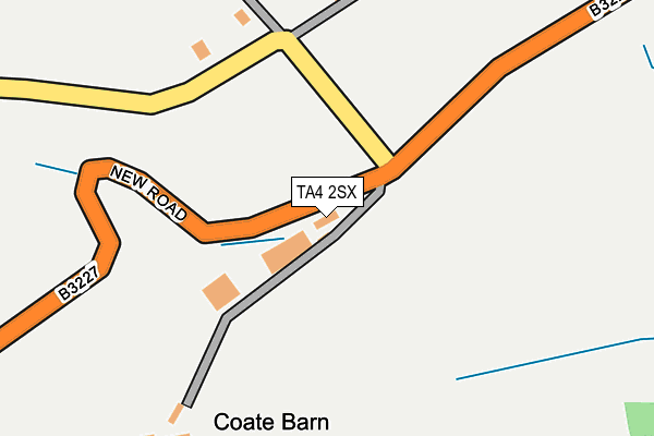 TA4 2SX map - OS OpenMap – Local (Ordnance Survey)