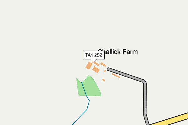 TA4 2SZ map - OS OpenMap – Local (Ordnance Survey)