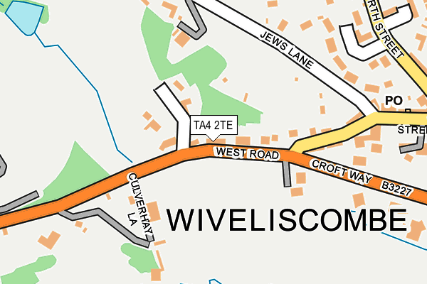 TA4 2TE map - OS OpenMap – Local (Ordnance Survey)