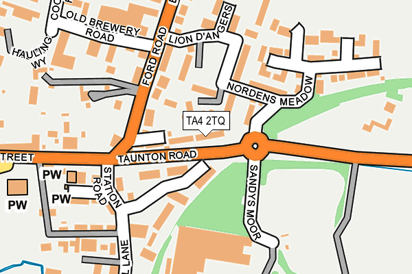 TA4 2TQ map - OS OpenMap – Local (Ordnance Survey)
