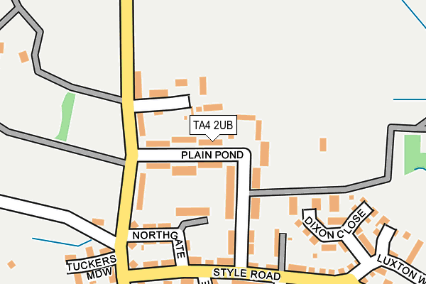 TA4 2UB map - OS OpenMap – Local (Ordnance Survey)