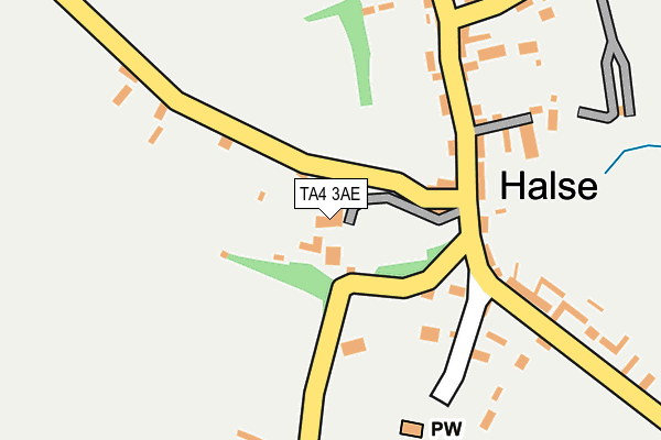 TA4 3AE map - OS OpenMap – Local (Ordnance Survey)