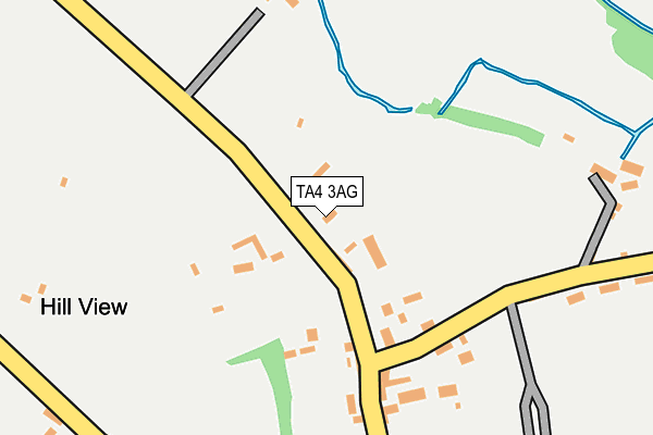 TA4 3AG map - OS OpenMap – Local (Ordnance Survey)