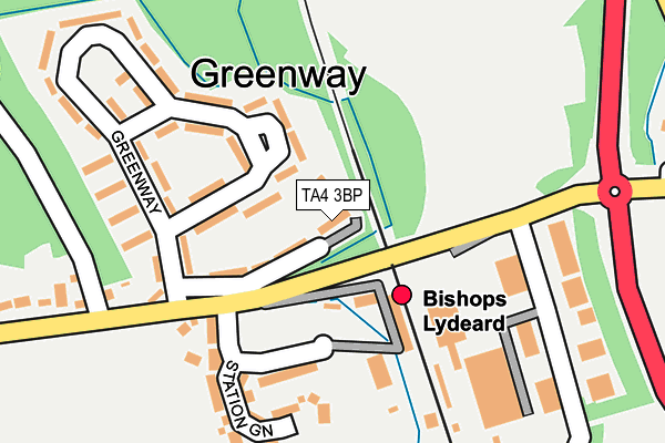 TA4 3BP map - OS OpenMap – Local (Ordnance Survey)