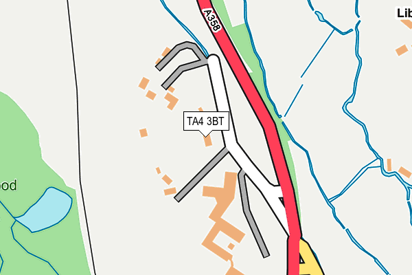 TA4 3BT map - OS OpenMap – Local (Ordnance Survey)