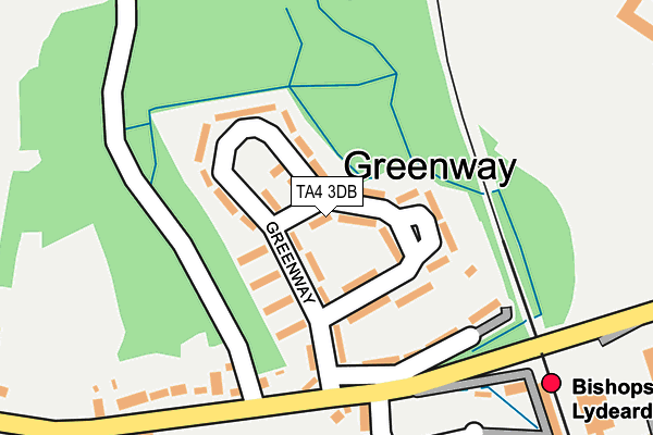 TA4 3DB map - OS OpenMap – Local (Ordnance Survey)