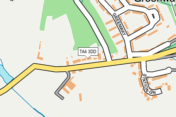 TA4 3DD map - OS OpenMap – Local (Ordnance Survey)