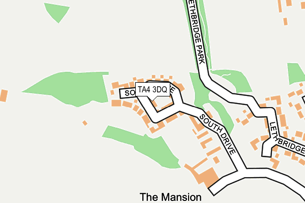 TA4 3DQ map - OS OpenMap – Local (Ordnance Survey)