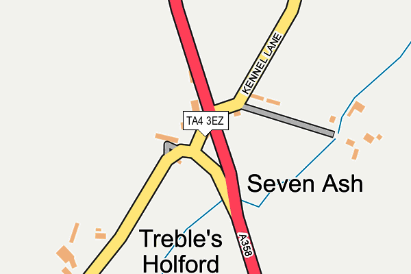 TA4 3EZ map - OS OpenMap – Local (Ordnance Survey)