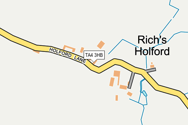 TA4 3HB map - OS OpenMap – Local (Ordnance Survey)