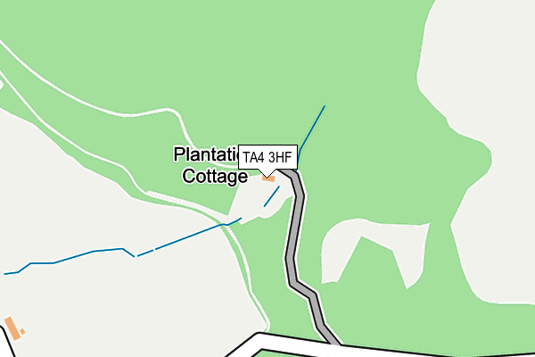 TA4 3HF map - OS OpenMap – Local (Ordnance Survey)