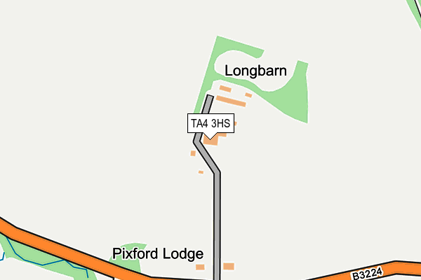 TA4 3HS map - OS OpenMap – Local (Ordnance Survey)