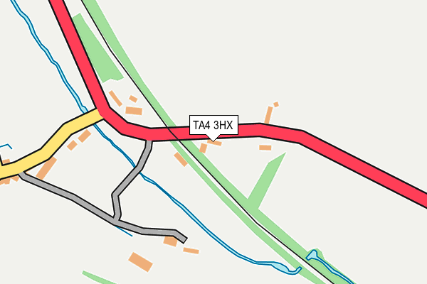 TA4 3HX map - OS OpenMap – Local (Ordnance Survey)