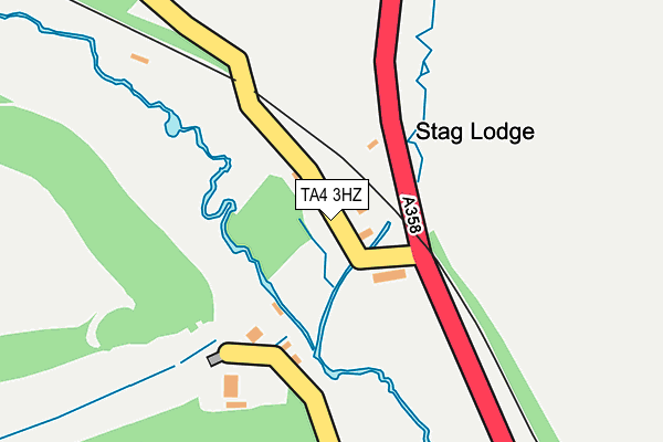 TA4 3HZ map - OS OpenMap – Local (Ordnance Survey)