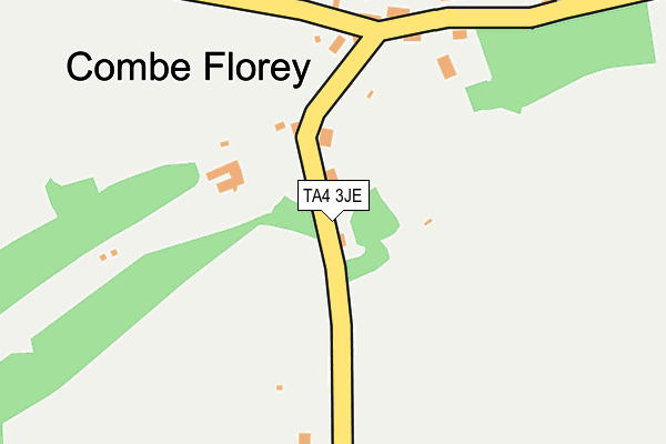 TA4 3JE map - OS OpenMap – Local (Ordnance Survey)