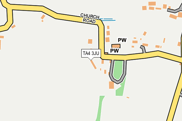 TA4 3JU map - OS OpenMap – Local (Ordnance Survey)