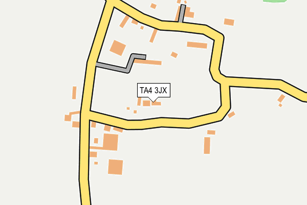 TA4 3JX map - OS OpenMap – Local (Ordnance Survey)