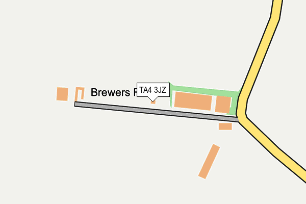 TA4 3JZ map - OS OpenMap – Local (Ordnance Survey)