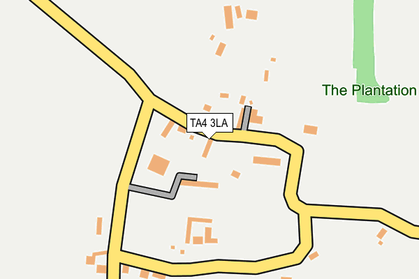 TA4 3LA map - OS OpenMap – Local (Ordnance Survey)