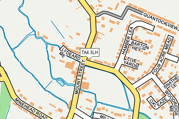 TA4 3LH map - OS OpenMap – Local (Ordnance Survey)