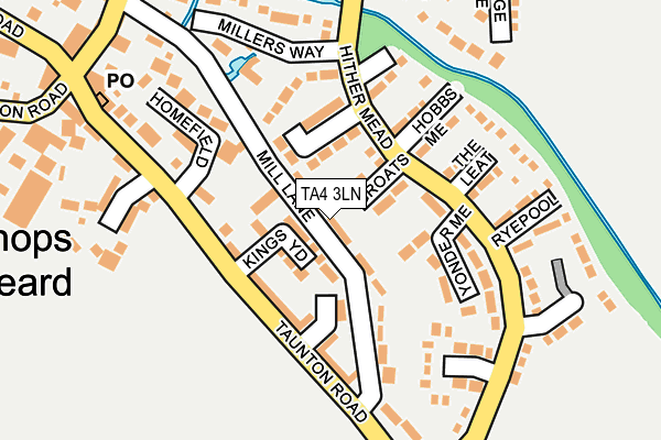 TA4 3LN map - OS OpenMap – Local (Ordnance Survey)