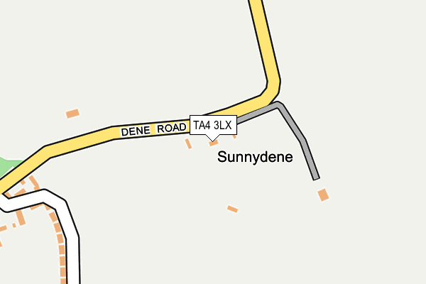 TA4 3LX map - OS OpenMap – Local (Ordnance Survey)