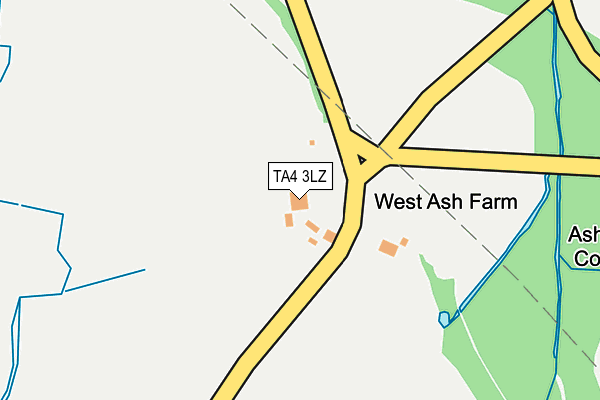 TA4 3LZ map - OS OpenMap – Local (Ordnance Survey)