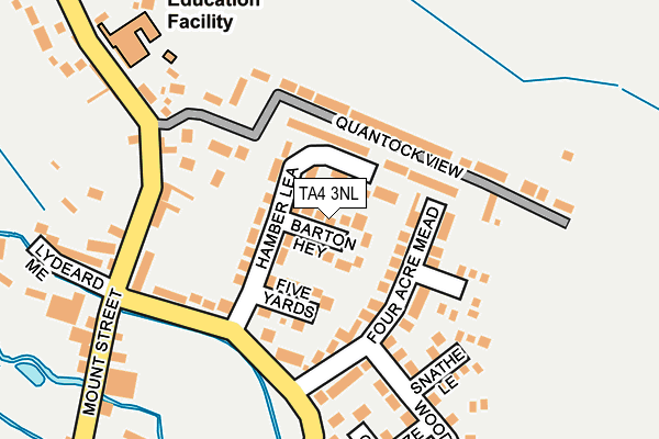 TA4 3NL map - OS OpenMap – Local (Ordnance Survey)