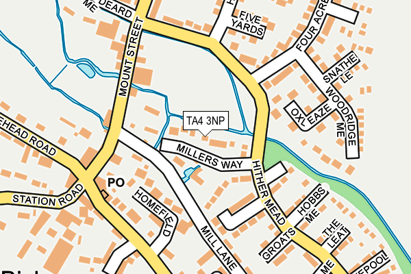 TA4 3NP map - OS OpenMap – Local (Ordnance Survey)
