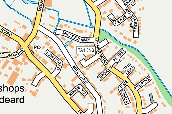 TA4 3NS map - OS OpenMap – Local (Ordnance Survey)