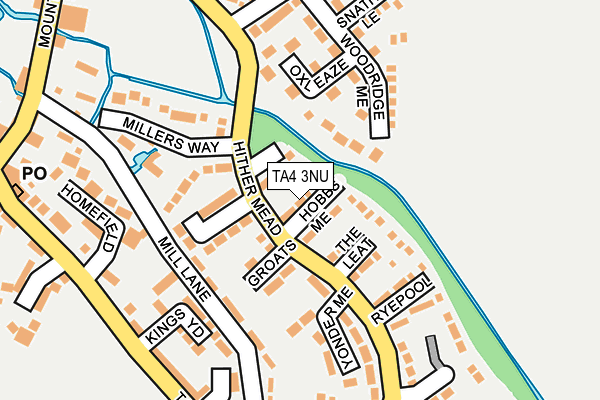 TA4 3NU map - OS OpenMap – Local (Ordnance Survey)