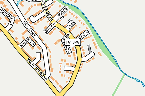 TA4 3PA map - OS OpenMap – Local (Ordnance Survey)