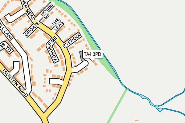 TA4 3PD map - OS OpenMap – Local (Ordnance Survey)