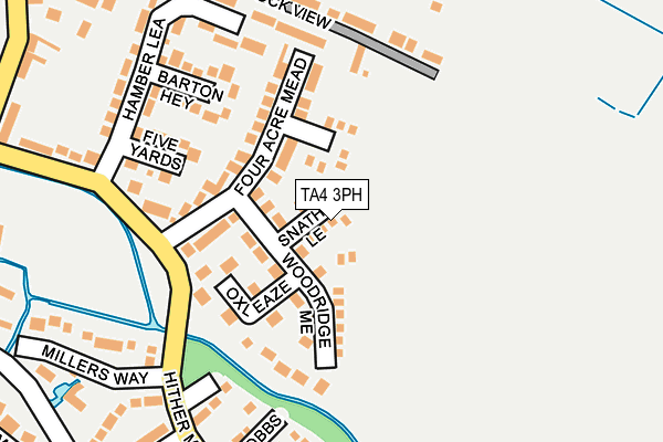 TA4 3PH map - OS OpenMap – Local (Ordnance Survey)