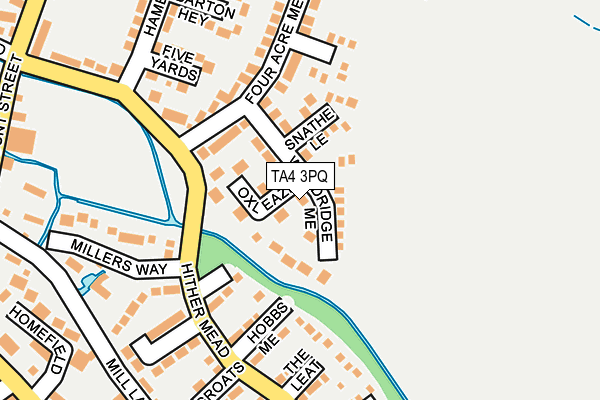 TA4 3PQ map - OS OpenMap – Local (Ordnance Survey)