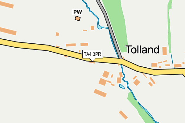 TA4 3PR map - OS OpenMap – Local (Ordnance Survey)